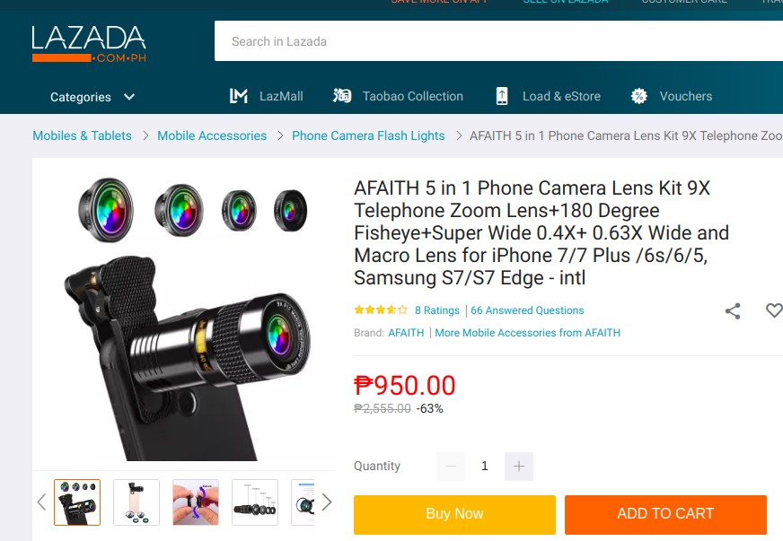 lazada product image price and rating